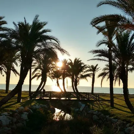 Beach And Mountain In * Torremolinos